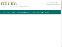 Tablet Screenshot of houstondentalconsulting.com